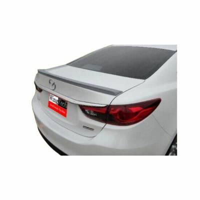 WingTech - WingTech Custom Style Lip Mount Rear Spoiler Un-Lighted ABS-364