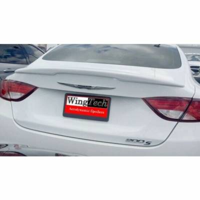 WingTech - WingTech Custom Style Lip Mount Rear Spoiler Un-Lighted WT-14156