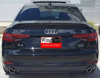 WingTech - WingTech Custom Style Flush Mount Rear Spoiler Un-Lighted WT-14232