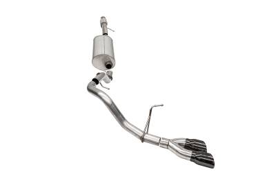 Corsa Performance - Corsa Perf 21125BLK 3.0" Cat-Back SSE w/4.0" Twin Tips Blk for 21-24 Tahoe/Yukon