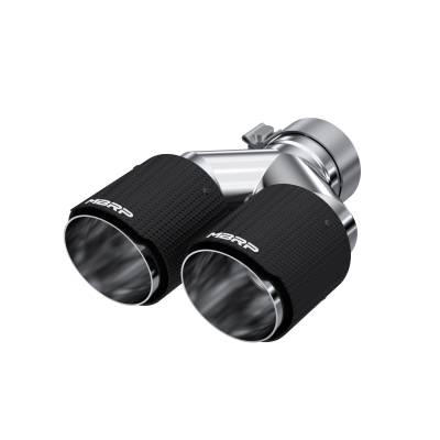 MBRP Exhaust - MBRP Exhaust T5182CF 3" In Carbon Fiber Dual Wall Angle Cut Dual 4" Out Tip