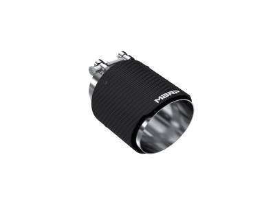 MBRP Exhaust - MBRP Exhaust T5180CF 3" In Carbon Fiber Dual Wall Angle Cut 4.5" Out Tip