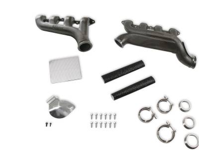 Hooker BlackHeart - Hooker BlackHeart 8540HKR Turbo Exhaust Manifolds for GM LT 325/376/401