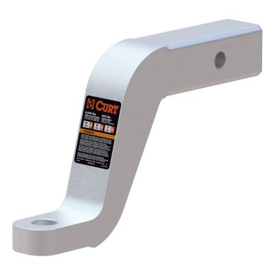 CURT - CURT 45362 Aluminum Ball Mount 2" Shank 8000 lbs 6" Drop 8.5" Long