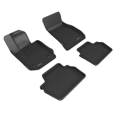 3D MAXpider - 3D MAXpider L1BM12001509 KAGU Floor Mats Black 1st/2nd Row for BMW 4 Series