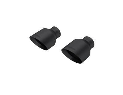 MBRP Exhaust - MBRP T5197BLK Blk Dual Wall Angle Cut 5" Out Tip Pair for 15-23 Durango/Charger