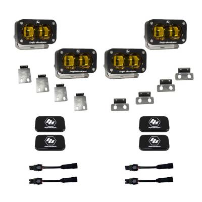 Baja Designs - Baja Designs 448171 S2 SAE Dual Fog Pocket Kit for Ford Raptor