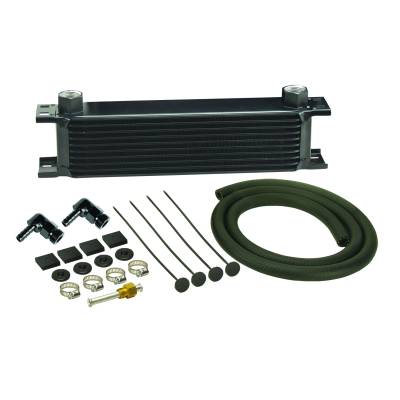 Derale - Derale 13411 10-Row Stack Plate Transmission Cooler Kit 90-DEG Swivel Fitting
