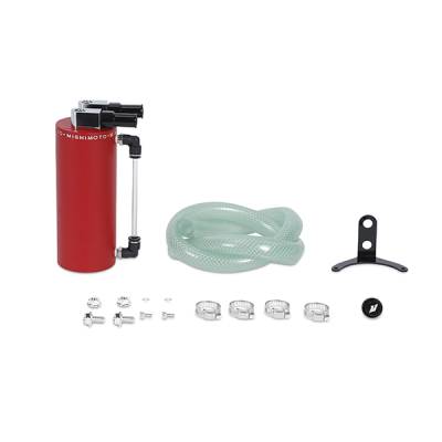 Mishimoto - Mishimoto MMOCC-SAWRD Aluminum Oil Catch Can Small Wrinkle Red