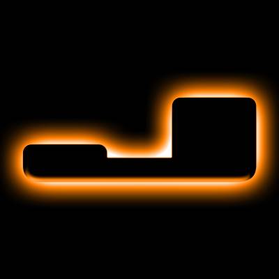 Oracle Lighting - Oracle 3141-J-005 Universal Illuminated LED Letter Badges Matte Black Finish "J"