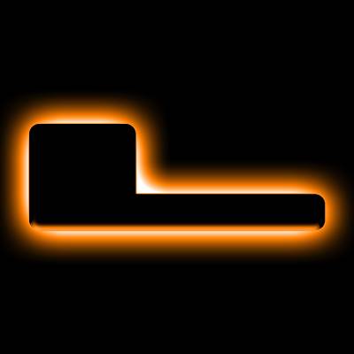 Oracle Lighting - Oracle 3141-L-005 Universal Illuminated LED Letter Badges Matte Black Finish "L"