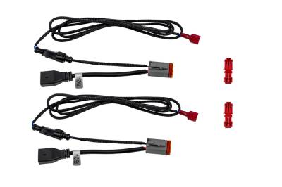 Diode Dynamics - Diode Dynamics DD4118P SS3 LED Pod 4-Pin to PSX26W Adapter Wiring Harness Pair