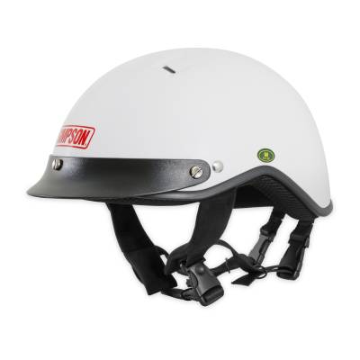 Simpson Safety - Simpson Safety 9430021 Shorty Crew Medium Pit Crew Helmet Gloss White