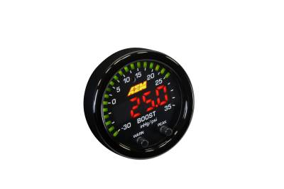 AEM Electronics - AEM Electronics 30-0306 Multi-Purpose Boost Vacuum Gauge