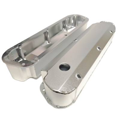 PRW - PRW 4030210 Ford 302/351W Aluminum Cylinder Heads Satin Silver Anodized