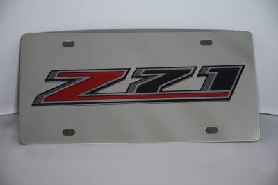Eurosport Daytona - Eurosport Daytona 1370N-1 Stainless License Plate Chevrolet Z71 Logo
