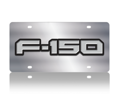 Eurosport Daytona - Eurosport Daytona 1505N3-1 Stainless License Plate Ford F150 Logo