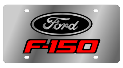 Eurosport Daytona - Eurosport Daytona 1505N-4RB Stainless License Plate Ford F150 Logo