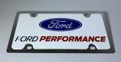 Eurosport Daytona - Eurosport Daytona 1531N-2 Stainless License Plate Ford Performance Logo