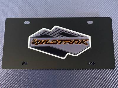 Eurosport Daytona - Eurosport Daytona 3528E-1 Carbon Steel License Plate Bronco Wildtrak Logo