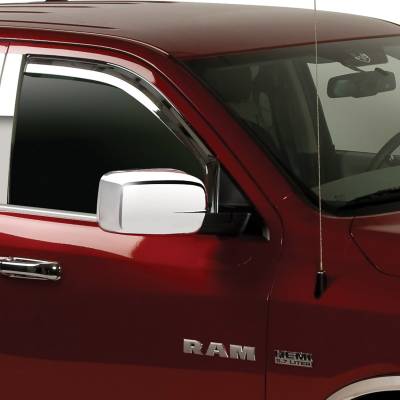 Putco - Putco 480138 Chrome Window Deflectors for 09-25 RAM Crew/Mega Cab 2Pc