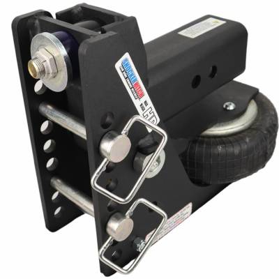 Shocker Hitch - Shocker Hitch SH-HDMB200-300 Shocker HD 20K 3" Max Black Air Receiver Hitch