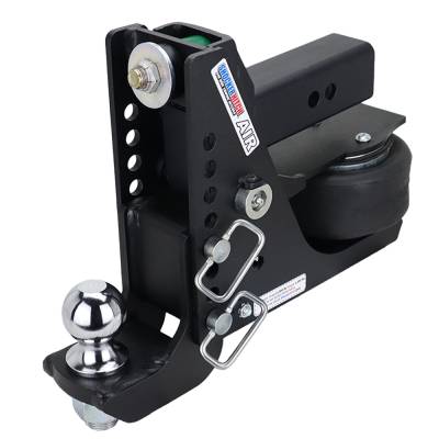 Shocker Hitch - Shocker Hitch SH-MB640-250-25 Shocker 12K 2.5" Max Black Air Receiver Hitch