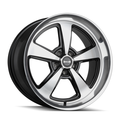 Ridler Wheels - Ridler Wheels 652 Series 20x10 5x4.75 0mm Gloss Black/Machined 652-2161GBD