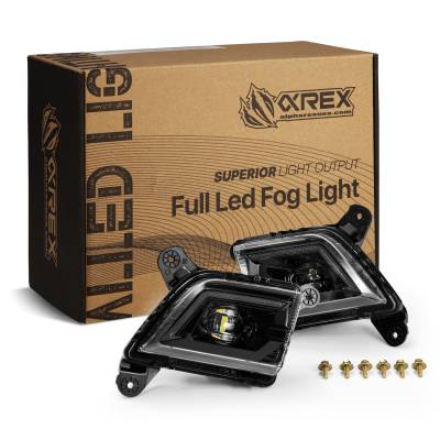 AlphaRex - AlphaRex 210017 DoubleTap Dual Color LED Projector Fog Lights for 19-23 Chevy