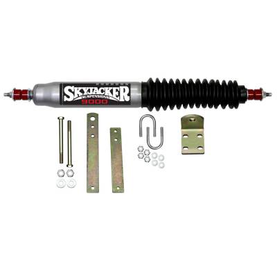 Skyjacker - Skyjacker 9140 Single Silv Steering Stabilizer Kit w/Blk Boot for 80-98 Ford 4WD