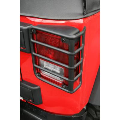 Rugged Ridge - Rugged Ridge 11226.02 Taillight Euro Guards Black for Wrangler JK