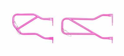 Steinjager - Steinjager J0046493 Front/Rear Tubular Trail Doors Hot Pink for Jeep JK 4DR
