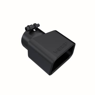MBRP Exhaust - MBRP Exhaust T5120BLK Tip 4" x 3" Rectangle Angled Cut Black