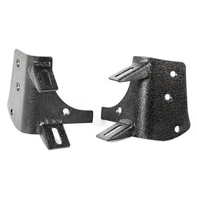 Rugged Ridge - Rugged Ridge 11232.36 Dual A-Pillar Light Mounts Black for 97-06 Wrangler TJ/LJ