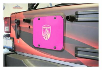 Steinjager - Steinjager J0046538 Spare Tire Carrier Delete Plate Hot Pink for Wrangler JK