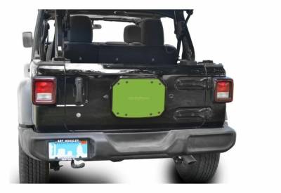 Steinjager - Steinjager J0048225 Spare Tire Carrier Delete Plate Gecko Green for Jeep JL