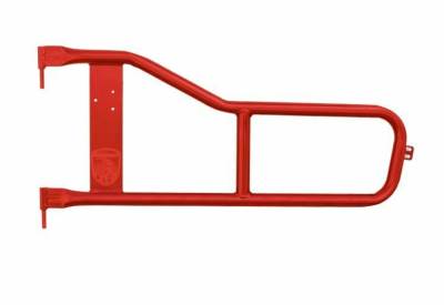 Steinjager - Steinjager J0045389 Front Tubular Trail Doors Red Baron for Jeep Scrambler