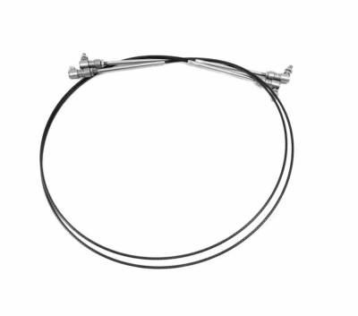 Steinjager - Steinjager J0045636 DIY Limb Lifter Cable Kit 50.5" Black for Wrangler TJ/JK