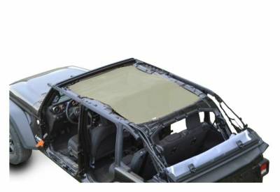 Steinjager - Steinjager J0048111 Teddy Top Mesh Extended Bikini Tan for Jeep Wrangler JL 4DR