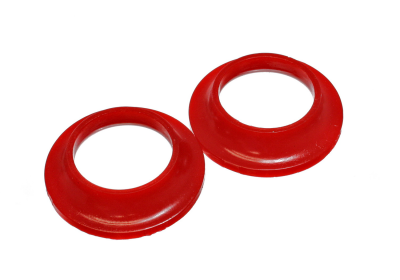 Energy Suspension - Energy Suspension 3.6110R Coil Spring Isolator Set Rear Polyurethane Red