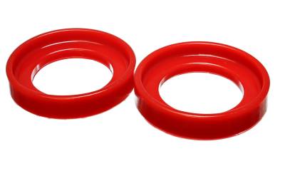 Energy Suspension - Energy Suspension 16.6101R Coil Spring Isolator Set Front Polyurethane Red