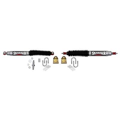 Skyjacker - Skyjacker 9219 Silv Dual Steering Stabilizer Kit for 97-06 Jeep Wrangler TJ 4WD