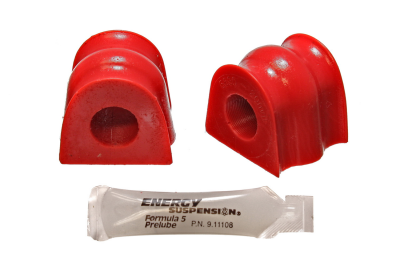 Energy Suspension - Energy Suspension 19.5101R Sway Bar Bushing Set Front Polyurethane Red