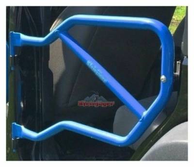 Steinjager - Steinjager J0040955 Rear Tubular Trail Doors Playboy Blue for Wrangler JK 4DR