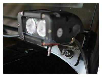 Steinjager - Steinjager J0041661 A-Pillar Light Brackets Bare for Jeep Wrangler JK