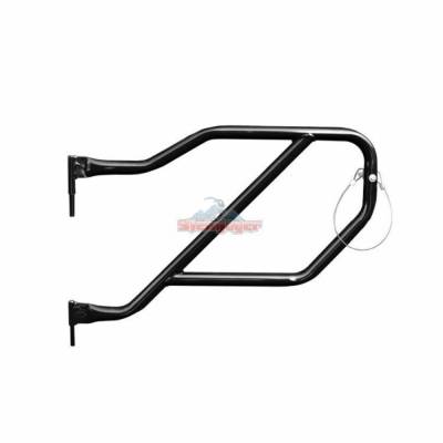 Steinjager - Steinjager J0048324 Rear Tubular Trail Doors Black for Jeep Wrangler JL 4DR