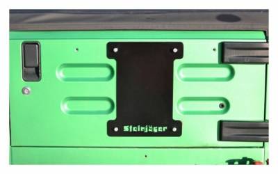 Steinjager - Steinjager J0046866 Spare Tire Carrier Delete Plate Bare for Jeep Wrangler TJ