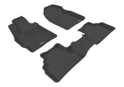 3D MAXpider - MAXpider L1MZ01601509 Kagu Floor Mat Front/Rear Black Mazda CX7