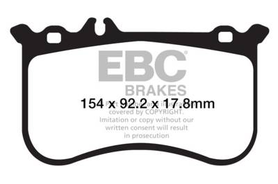 EBC Brakes - EBC Brakes DP42138R Yellowstuff Street & Track Brake Pads for CL550 SLC43 AMG