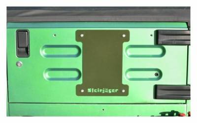 Steinjager - Steinjager J0043683 Spare Tire Carrier Delete Plate Locas Green for Jeep TJ